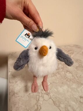 Jellycat chip seagull exclusive selfridges London bag charm with tags authentic